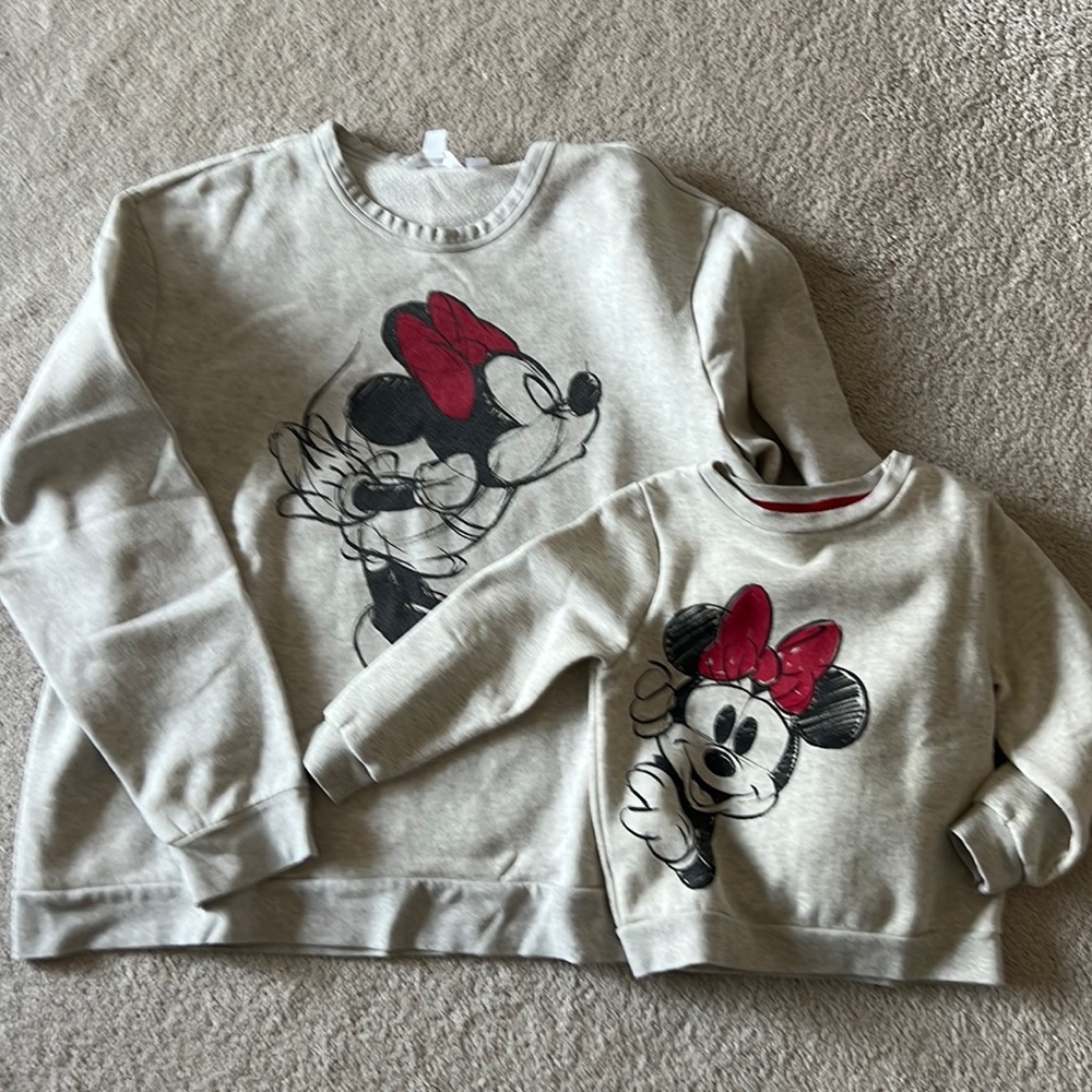 mommy & me minnie mouse sweatshirts